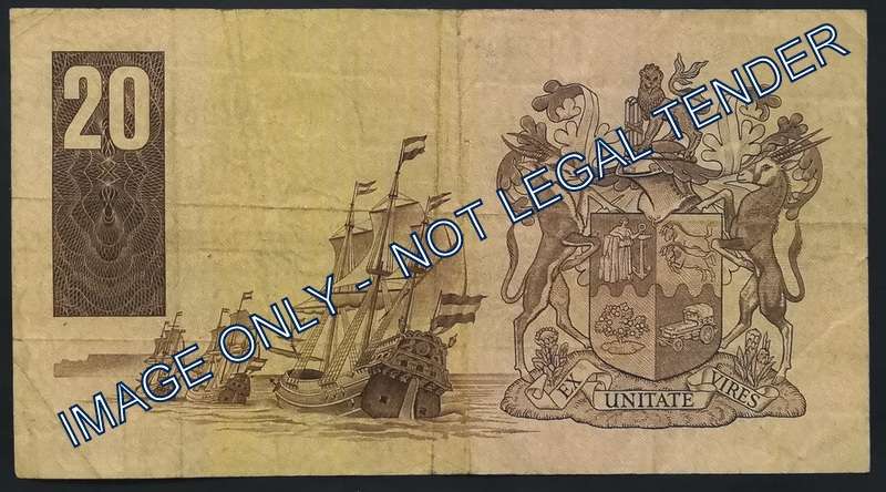 GERHARD DE KOCK 20 RAND NOTE 3RD ISSUE **REPLACEMENT NOTE**