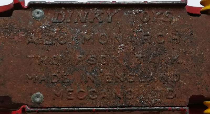 DINKY TOYS AEG MONARCH THOMPSON TANK *SHELL CHEMICALS LTD*