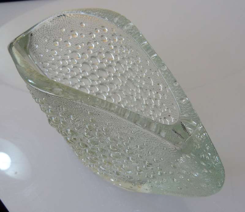 "ASTEROID" BUBBLE GLASS VASE, 1970 BY JAN SYLVESTER.