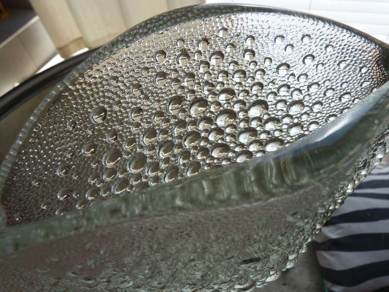 "ASTEROID" BUBBLE GLASS VASE, 1970 BY JAN SYLVESTER.
