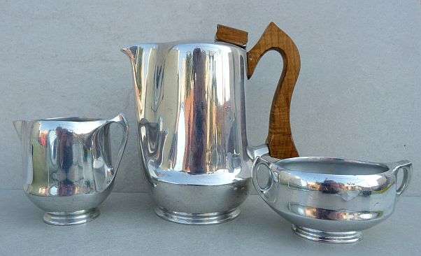 COLLECTABLE PICKET WARE COFFEESET, ENGLAND. ART NOUVEAU. INTERESTINGLY  ...