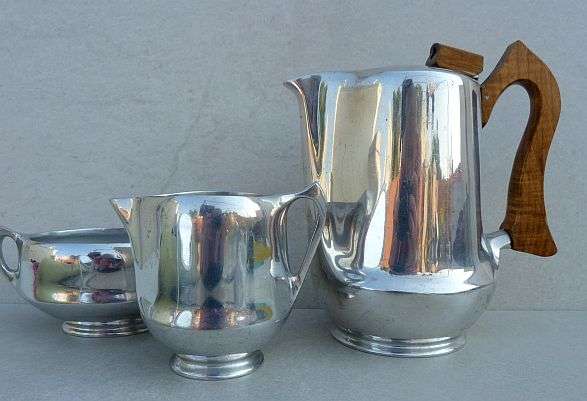 COLLECTABLE PICKET WARE COFFEESET, ENGLAND. ART NOUVEAU. INTERESTINGLY  ...
