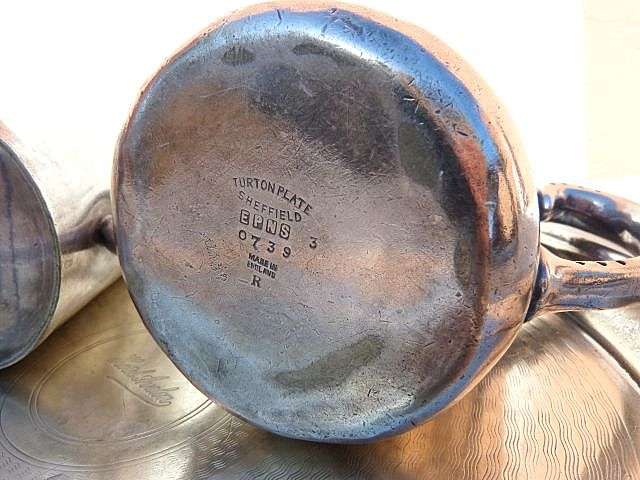 HISTORICAL : FROM FORMER FAMOUS AVALON HOTEL.DURBAN. COFFEE AND TEA POT ON TRAY. T.P. SHEFFIELD