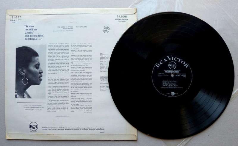 MIRIAM MAKEBA, the voice of africa. VINYL. 1964. RCA VICTOR