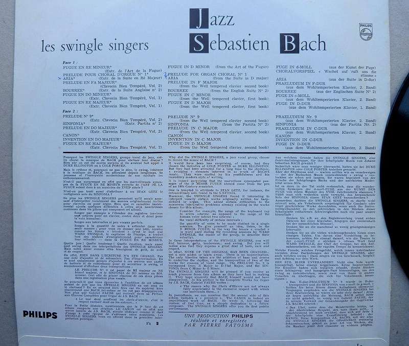 JAZZ SEBASTIAN BACH, VINYL LP
