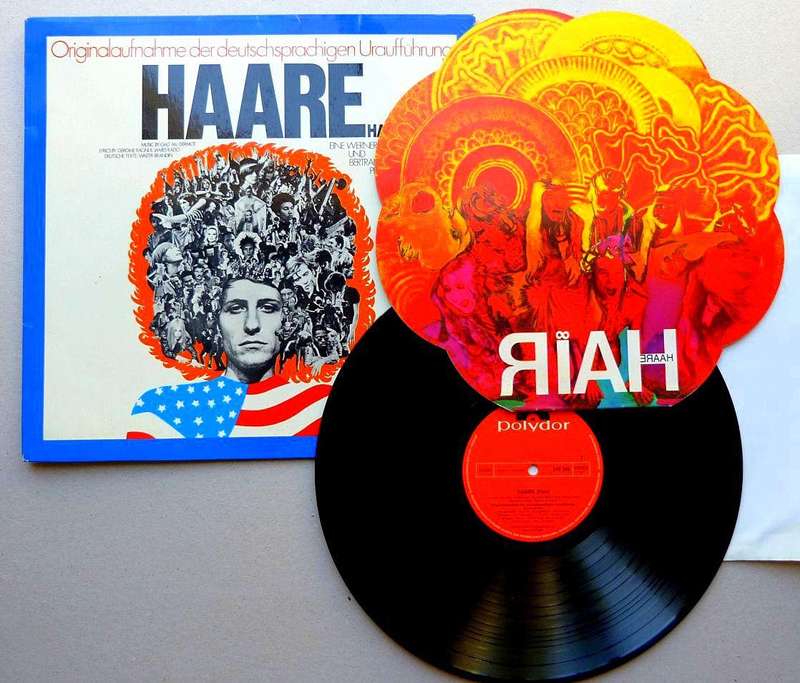 HAIR, HAARE. VINYL LP. GERMAN RECORD