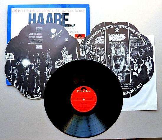 HAIR, HAARE. VINYL LP. GERMAN RECORD