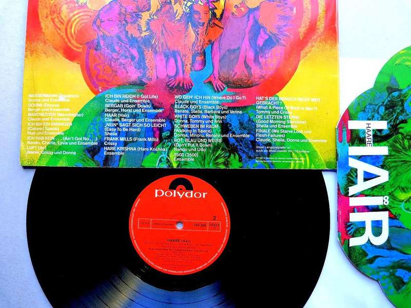 HAIR, HAARE. VINYL LP. GERMAN RECORD