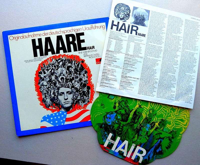 HAIR, HAARE. VINYL LP. GERMAN RECORD
