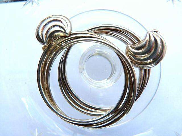VINTAGE SILVER LOOP EARRINGS. ATTRACTIVE, BIG AND BEAUTIFUL. 14 g