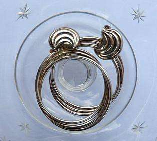 VINTAGE SILVER LOOP EARRINGS. ATTRACTIVE, BIG AND BEAUTIFUL. 14 g