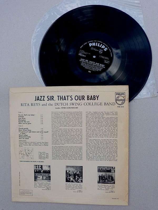JAZZ SIR THAT'S OUR BABY. VINYL LP. RITA REYS AND THE DUTCH SWING COLLEGE BAND