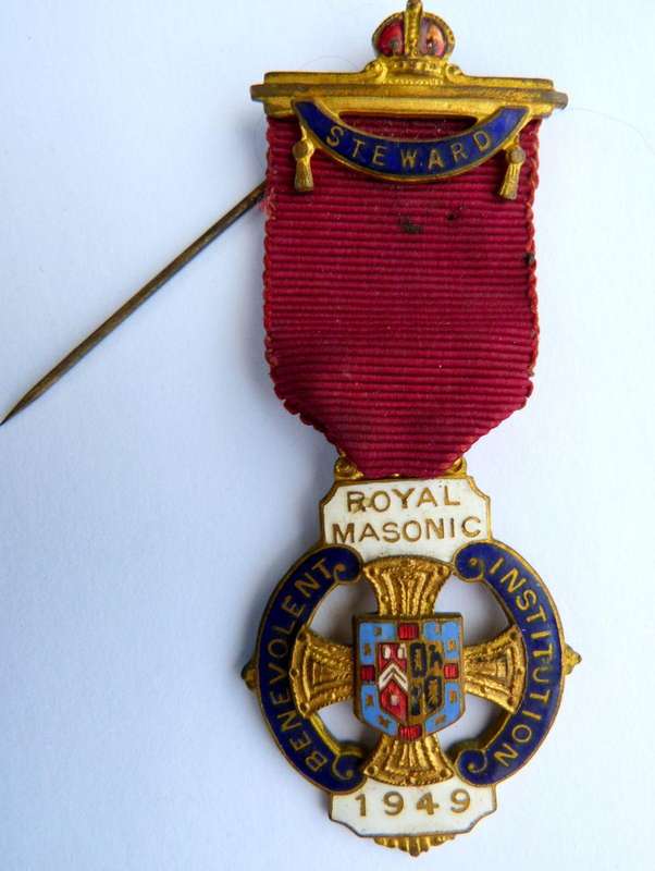 STEWARD SPENCER LONDON. 1949.ROYAL MASONIC