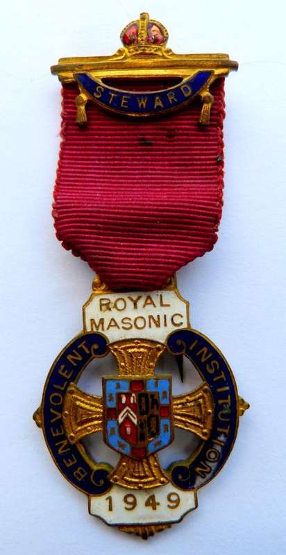 STEWARD SPENCER LONDON. 1949.ROYAL MASONIC