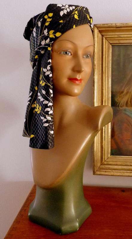 ART DECO ADVERTISING MANNEQUIN DISPLAY BUST. SEE INTERNATIONAL VALUE  ONLINE