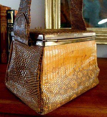 ART DECO PHYTHON SNAKE BAG