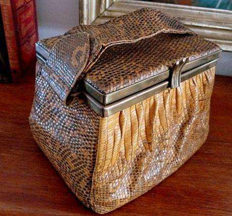 ART DECO PHYTHON SNAKE BAG
