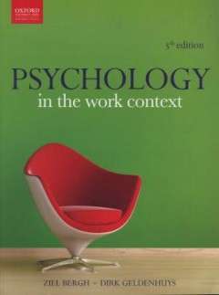 PSYCHOLOGY IN THE WORK CONTEXT (PAPERBACK, 5TH REVISED EDITION)