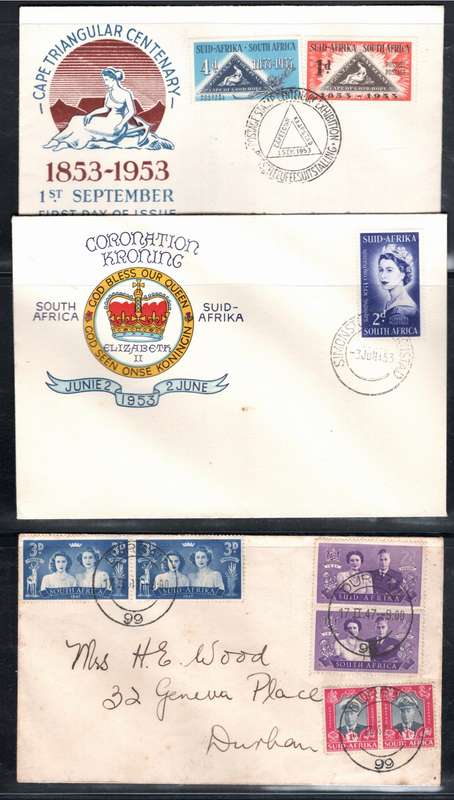 SOUTH AFRICA (8 X FDC's)