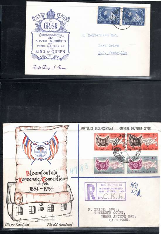 SOUTH AFRICA (8 X FDC's)