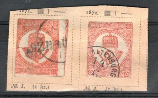 HUNGARY (1871 & 1872 Newspaper Stamps)