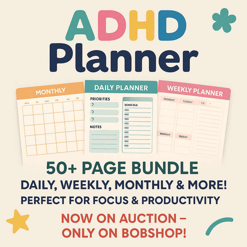 ADHD Planner for Kids  Fun, Focused, and Super Useful!