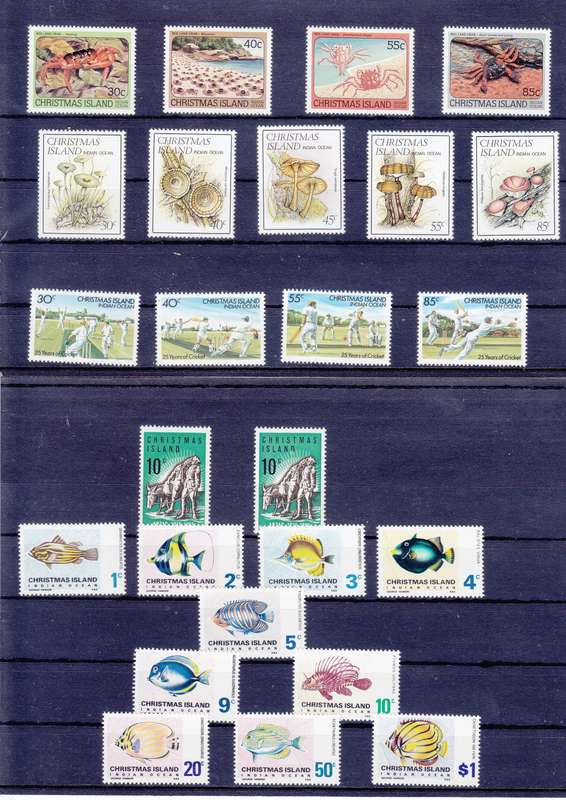 CHRISTMAS ISLAND UNMOUNTED MINT COLLECTION  FANTASTIC OFFER {SEE 7 SCANS} EST CV R10000