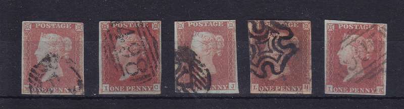 GB QUEEN VICTORIA 1841 SG 8-12 USED SCARCE   CV R6200