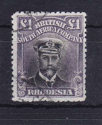 RHODESIA BSAC KG V ADMIRALS SG 255u DIE 111A USED VERY SCARCE    CV R22000