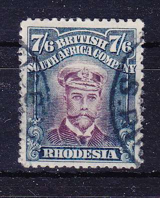 RHODESIA BSAC 1917 ADMIRALS DIE 111A SG 255p PERF 14 SUPERB USED AND EXTREMELY SCARCE   CV R33500