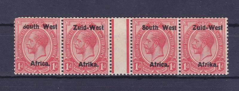 SWA 1923 TYPE 1 GUTTER PAIR UNMOUNTED MINT   EST RV R2000