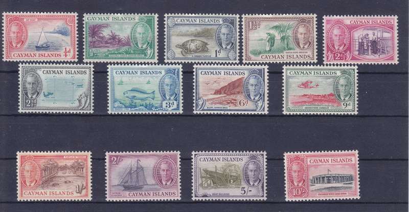 CAYMAN ISLANDS 1950 DEFINITIVES SG135-147 UM    CV 2000