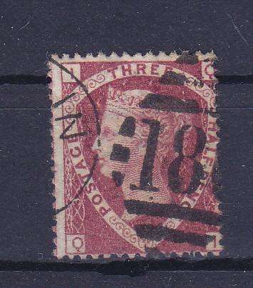 GB QUEEN VICTORIA 1870 THREE PENCE SG 52 PLATE 3 USED   CV R1800