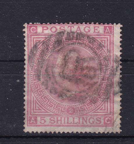 GB QUEEN VICTORIA 1874 SG 127 PLATE 2 USED  SCARCE CV R34500