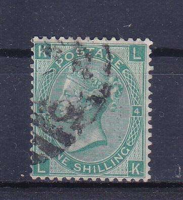 GB QUEEN VICTORIA 1867 ONE SHILLING SG 115 PLATE 4 FINE USED SCARCE  CV R1680