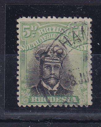 RHODESIA 1913-19 ADMIRALS DIE 111A SG 255f USED PERF 14   CV R8400