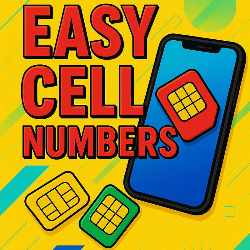 UNIQUE EASY CELL NUMBER- 069 987 6543 - NO SHIPPING COST!