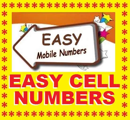 075 076 077 6 - EASY PATTERN CELL NUMBER - PERFECT FOR BUSINESS