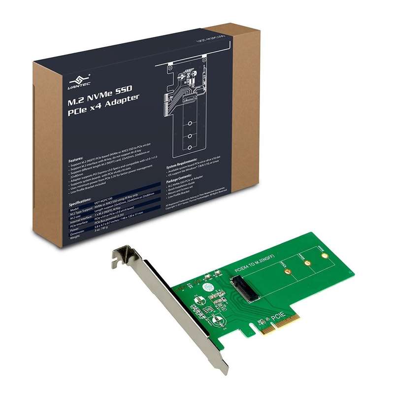 Vantec M.2 NVMe SSD PCIe x4 Adapter