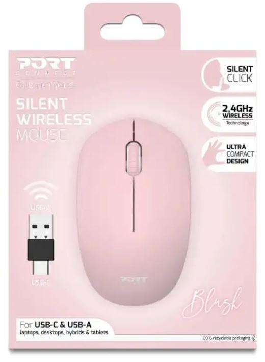 Port Connect WIRELESS Mouse Collection II - Blush