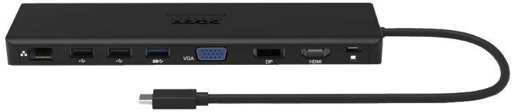 Port Designs USB-C Triple Screen Travel Docking Station 901906-W