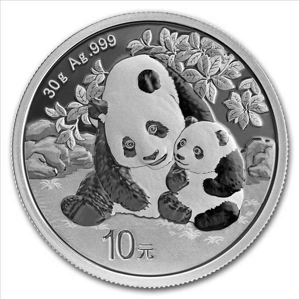2024 30 Gram Chinese Silver Panda Bullion Coin (in protective transparent capsule)