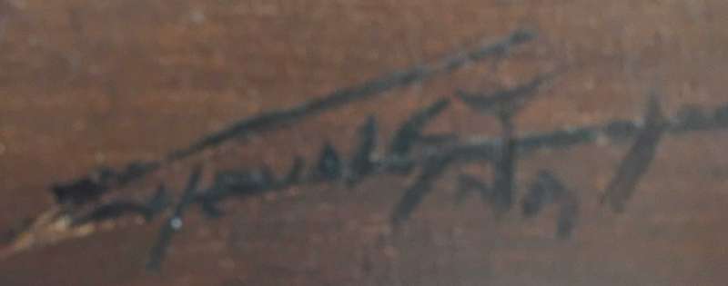 CHINESE OIL PAINTING : 1600 MM X 850 MM