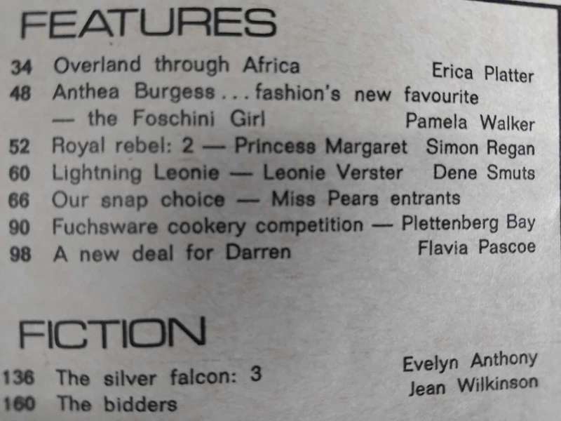 FAIR LADY MAGAZINE 21 JUNE 1978 : COVER MODEL : ANTHEA MAY BURGESS. MURDERED 30 JANUARY 1982.