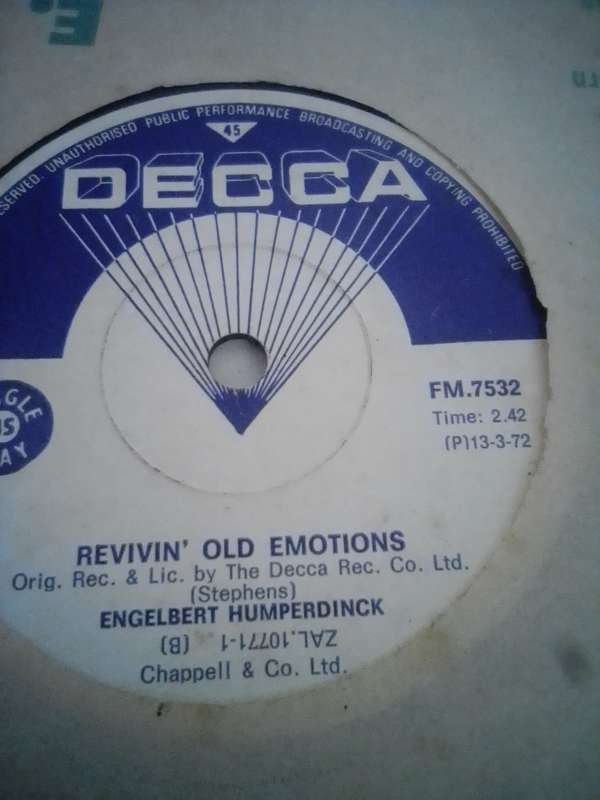 ENGLEBERT  HUMPERDINCK : 5 X SEVEN SINGLES