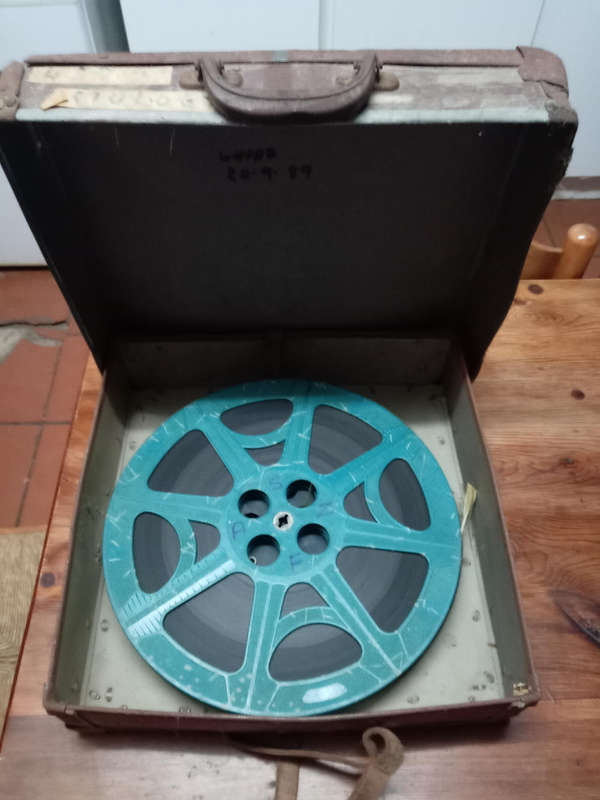 17mm MOVIE REELS IN CASE. " TRIOLOGY OF TERROR"