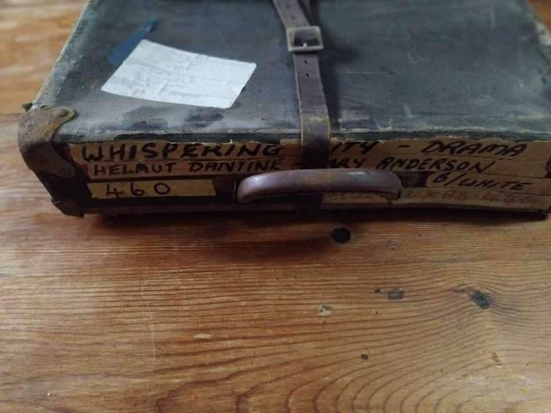 16mm MOVIE REELS IN CASE  " WHISPERING CITY "