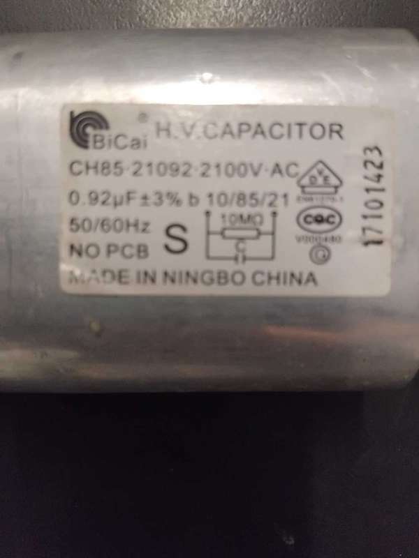 6 X MICROWAVE OVEN CAPACITORS AS PER PHOTOS