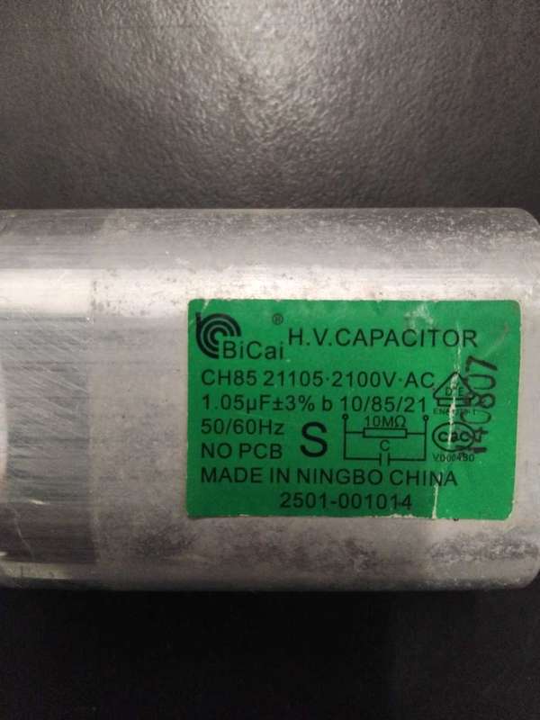 6 X MICROWAVE OVEN CAPACITORS AS PER PHOTOS