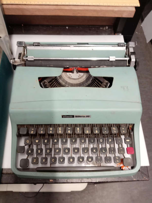 Olivetti Lettera 32 Portable Typewriter.